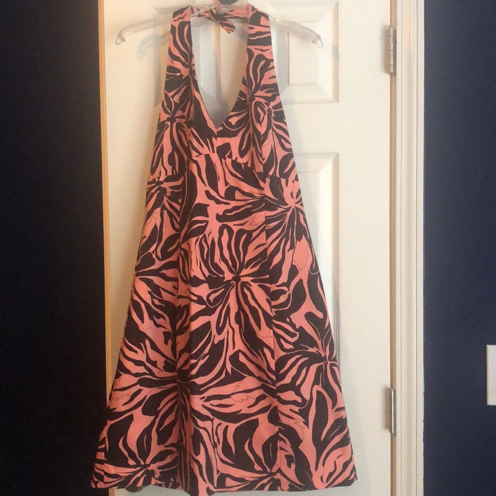 Tropical halter dress